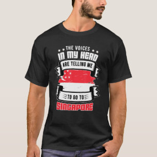 Camiseta Singapura na minha cabeça