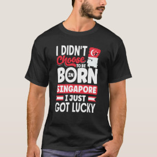 Camiseta Singapura Singapura - Sinalizador Singapura - Eu A