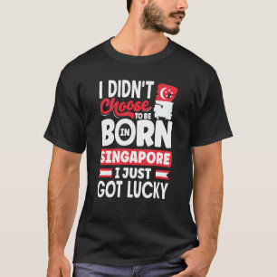 Camiseta Singapura Singapura - Sinalizador Singapura - Eu A