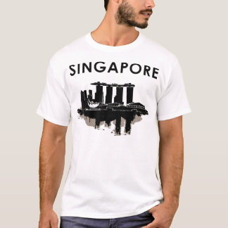 Camiseta Singapura Skyline Vintage Singapura