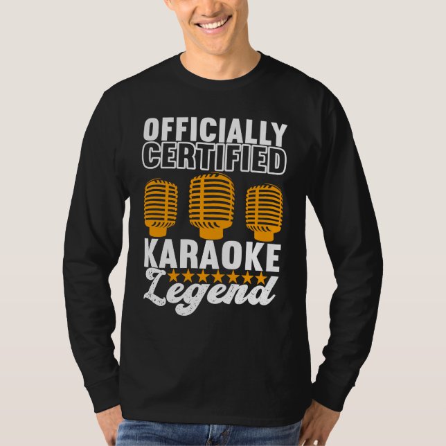 Camiseta Singer Outfit Karaoke Legend (Frente)