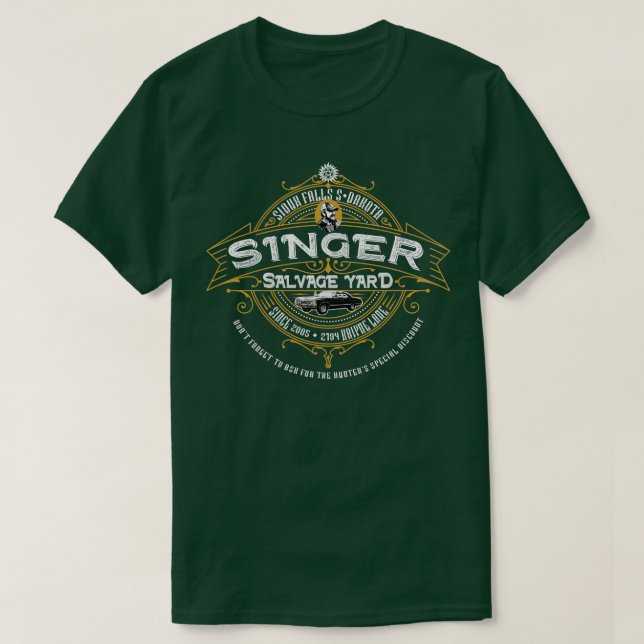 Camiseta Singer Salvage Yard (Frente do Design)