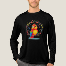 Camiseta **Singing Parrot – Cute Parrot Singing Illustratio