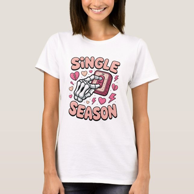 Camiseta Single Season Anti-Valentine (Frente)