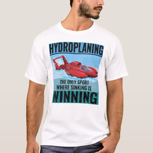 Camiseta Sinkers Ganhadores de Humor com Corridas de Barcos (Frente)