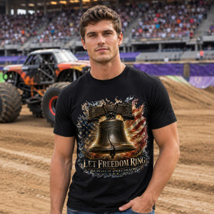 Camiseta Sino da Liberdade América 250 Anos Liberdade