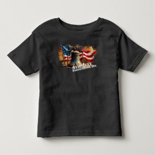 Camiseta Sino da Liberdade Arte para Celebração do Dia 4 de