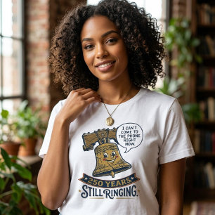 Camiseta Sino da Liberdade Humor 250º Aniversário