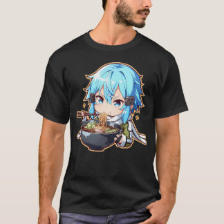 Camiseta Sinon Sword Art Online Anime Sniper Girl Ramen Bit