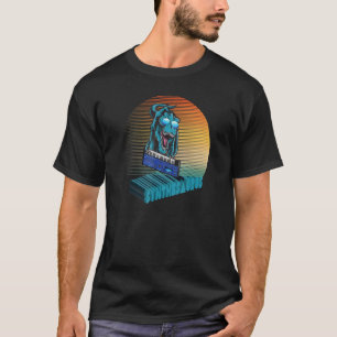 Camiseta Sinônimo de sintetizador de sintetização de onda a