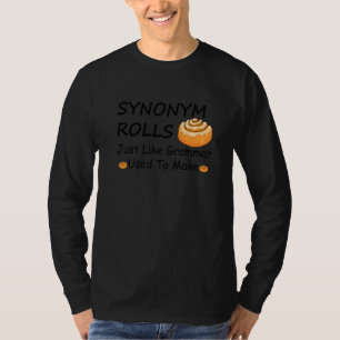 Camiseta Sinônimo Engraçado Como A Gramática Costumava Faze