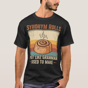 Camiseta Sinônimo Inteligente Cita Trocadilho de Gramática