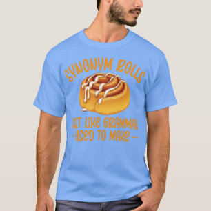 Camiseta Sinônimo Rolls Grammar Cinnamon Roll Inglês