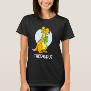 Camiseta Sinônimos de dinossauro de Tesauro Antonyms Estudo
