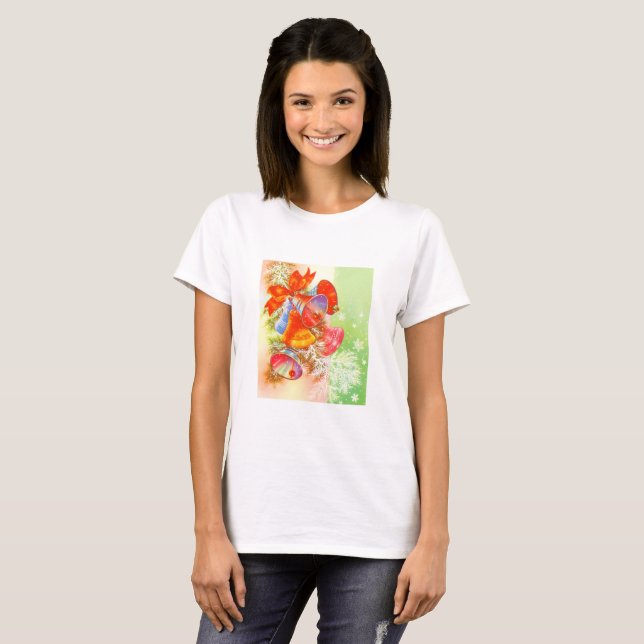 Camiseta Sinos de Natal (Frente Completa)