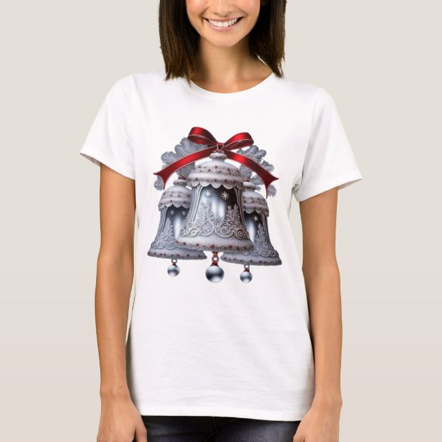 Camiseta Sinos prateados (Frente)