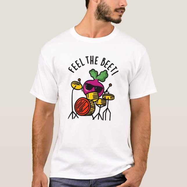 Camiseta Sinta A Beterraba Engraçada, Veggie Pun (Frente)