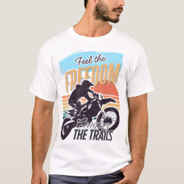 Camiseta Sinta A Liberdade Preta Rider Vermelha Sunset