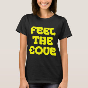 Camiseta Sinta a £ ove - Amarelo no escuro