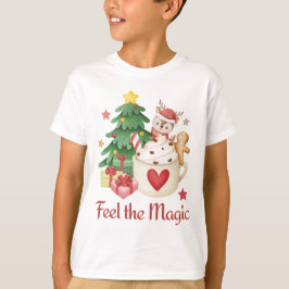 Camiseta Sinta a Reindee de Natal Mágica