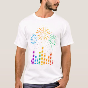 Camiseta "Sinta o espanto - Camisa-T dos Homens do Na moda
