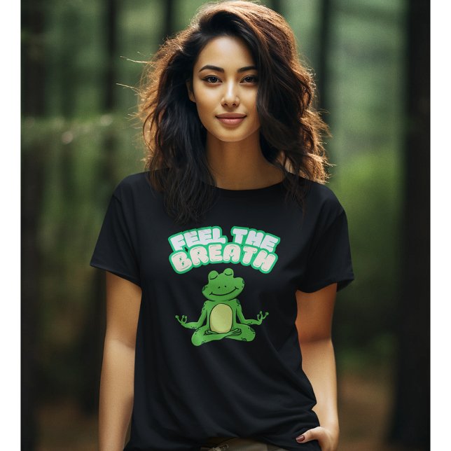 Camiseta Sinta O Respiro Inspirador Yoga Pose Tshirt (Criador carregado)