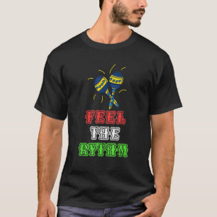 Camiseta Sinta o ritmo Maracas Música Latina Mexicana Sombe