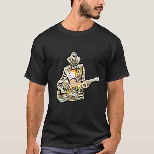 Camiseta Sinta os Blues - Violão Artístico (Frente)