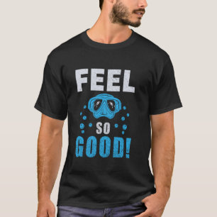 Camiseta Sinta-se Bem Use Máscaras Mergulho Engraçado Mergu
