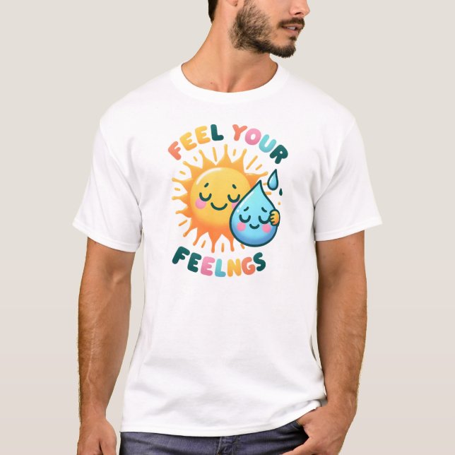Camiseta Sinta seus sentimentos - Consciência Emocional Bon (Frente)