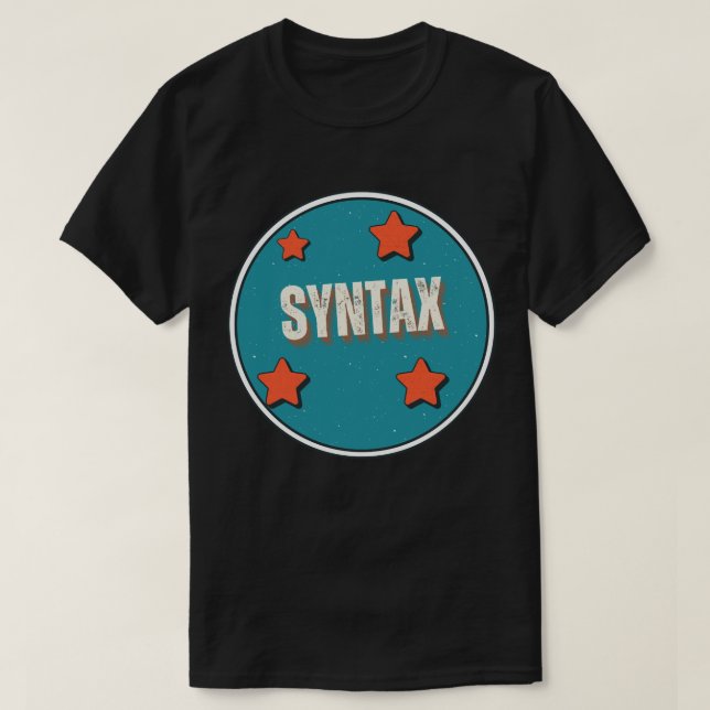 Camiseta Sintaxe (Frente do Design)