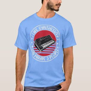 Camiseta Sintetizador analógico engraçado dizendo música St