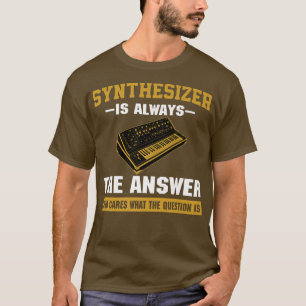 Camiseta Sintetizador Analógico Engraçado Dizendo Studio Mu