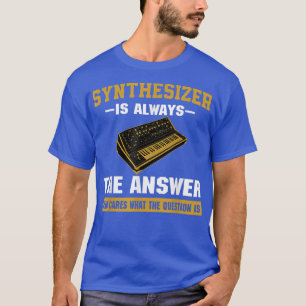 Camiseta Sintetizador Analógico Engraçado Dizendo Studio Mu