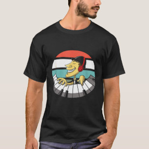 Camiseta Sintetizador de Piano do Keyboarder Player DJ Vin