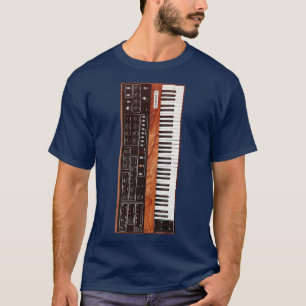 Camiseta Sintetizador de Teclado Vintage 70s