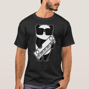 Camiseta Sintetizador - Instrumento do teclado - Panda como