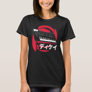 Camiseta Sintetizador Japonês Synthwave Techno Synth Analóg
