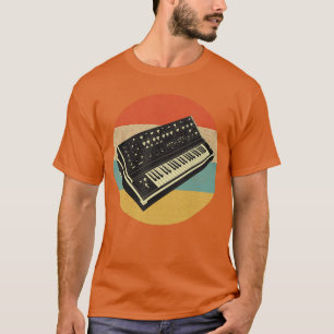 Camiseta Sintetizador Modular Analógico Retro Teclado Sinte