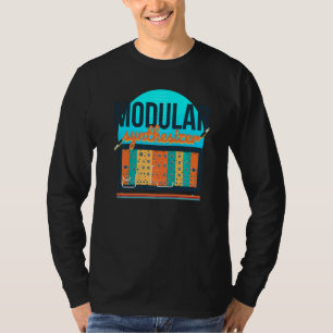 Camiseta Sintetizador modular Synthwave 80s Synthesiz
