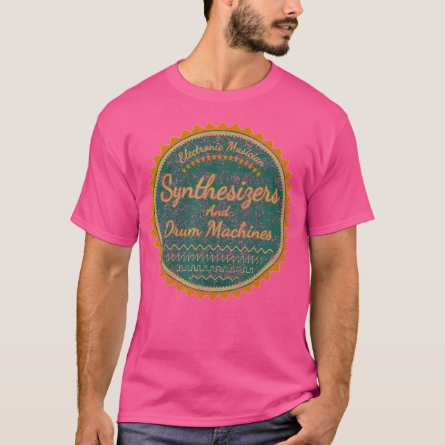 Camiseta Sintetizadores E Máquinas De Tambor (Frente)
