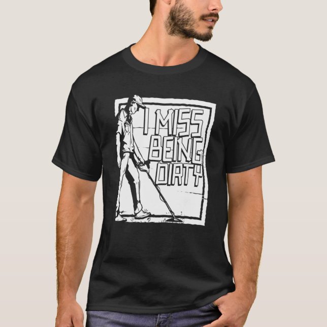 Camiseta Sinto Falta De Ser Dourada Prateado Minerais De Ge (Frente)