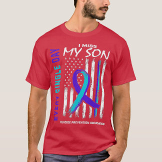 Camiseta Sinto falta do meu filho na prevenção de suicídio 