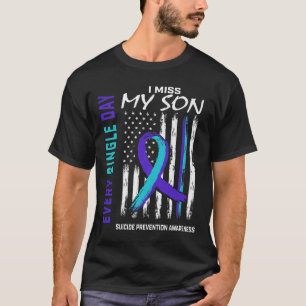 Camiseta Sinto falta do meu filho na prevenção de suicídio