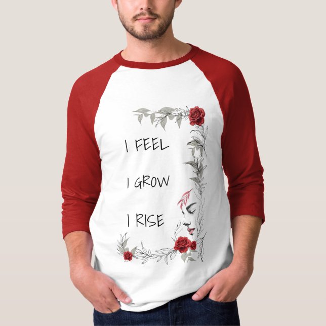 Camiseta Sinto que cresço, que me ergo Presente de Força Me (Frente)
