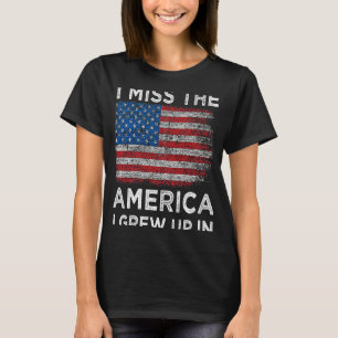 Camiseta Sinto saudades dos EUA, cresci em anti-Governo