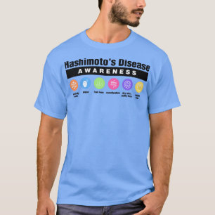 Camiseta Sintomas de consciencialização da doença de Hashim