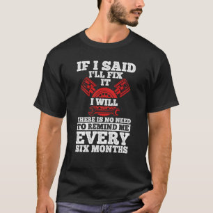 Camiseta Sintonizando Carros de Reparo Ferramentas Mecânica