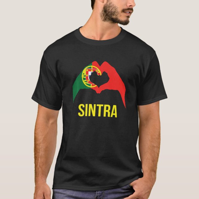 Camiseta Sintra Portuguese City Love Portugal Flag (Frente)