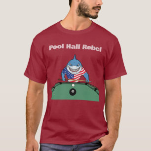 Camiseta Sinuca Divertida Salão de Bilhar Rebelde